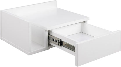 Nightstand Ashlan 1 | size: Width: 40cm, Height: 16.5cm, Depth: 32cm | color: White | image: 5 | variant: 1016947