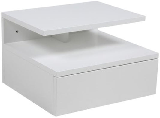 Nightstand Ashlan | size: Length: 35cm, Width: 32cm, Height: 22.5cm | color: White | image: 1 | variant: 1002366