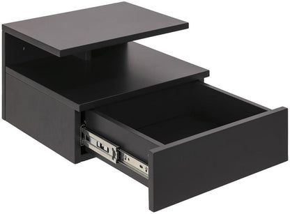 Nightstand Ashlan | size: Width: 35cm, Height: 22.5cm, Depth: 32cm | color: Black | image: 2 | variant: 1002369