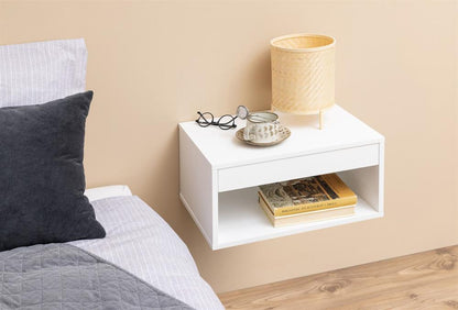 Nightstand Cholet | size: Width: 50cm, Height: 24.3cm, Depth: 35cm | color: White | image: 7 | variant: 1002040