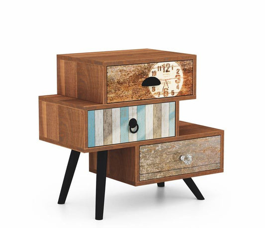 Nightstand East Imola | size: Width: 59cm, Height: 53cm, Depth: 29cm | color: Multicolored | image: 1 | variant: 1006640