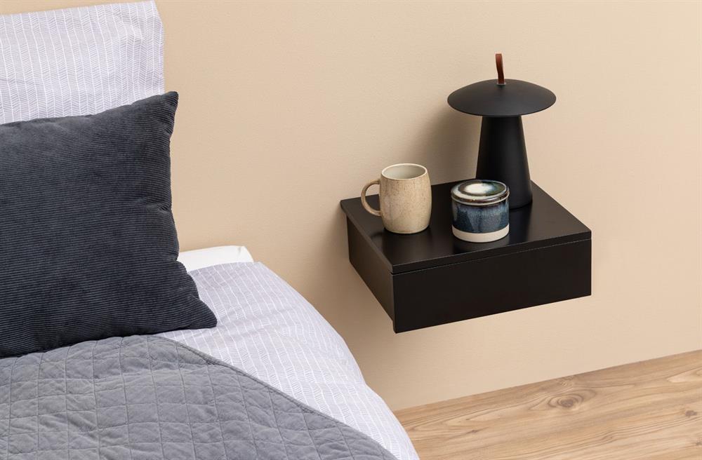 Nightstand East Luxembourg | size: Width: 37cm, Height: 13cm, Depth: 32cm | color: Black | image: 7 | variant: 1006077