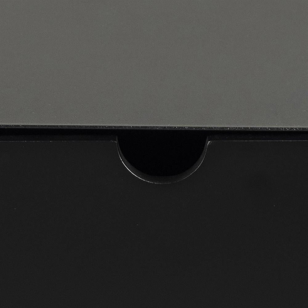 Nightstand East Monaco | size: Width: 30cm, Height: 30cm, Depth: 25cm | color: Black | image: 5 | variant: 1006079