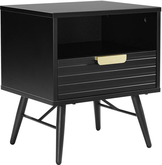 Nightstand East Vatican | size: Width: 45cm, Height: 50cm, Depth: 35cm | color: Black | image: 1 | variant: 1006082