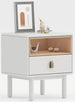 Nightstand Leicester | size: Width: 48cm, Height: 55cm, Depth: 40cm | color: White | image: 1 | variant: 1000310