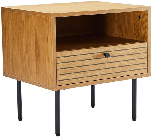 Nightstand Line 1 | size: Width: 50cm, Height: 50cm, Depth: 40cm | color: Oak | image: 1 | variant: 1017690