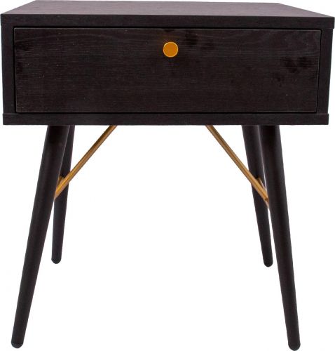 Nightstand Luxembourg | size: Width: 35cm, Height: 50cm, Depth: 45cm | color: Black | image: 1 | variant: 1012181