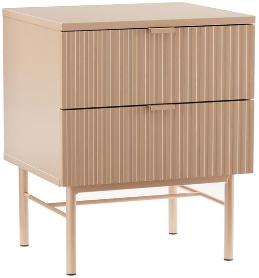 Nightstand Milton | size: Width: 45cm, Height: 55cm, Depth: 40cm | color: Beige | image: 1 | variant: 1000477