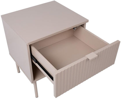 Nightstand Milton | size: Width: 45cm, Height: 55cm, Depth: 40cm | color: Beige | image: 6 | variant: 1000474