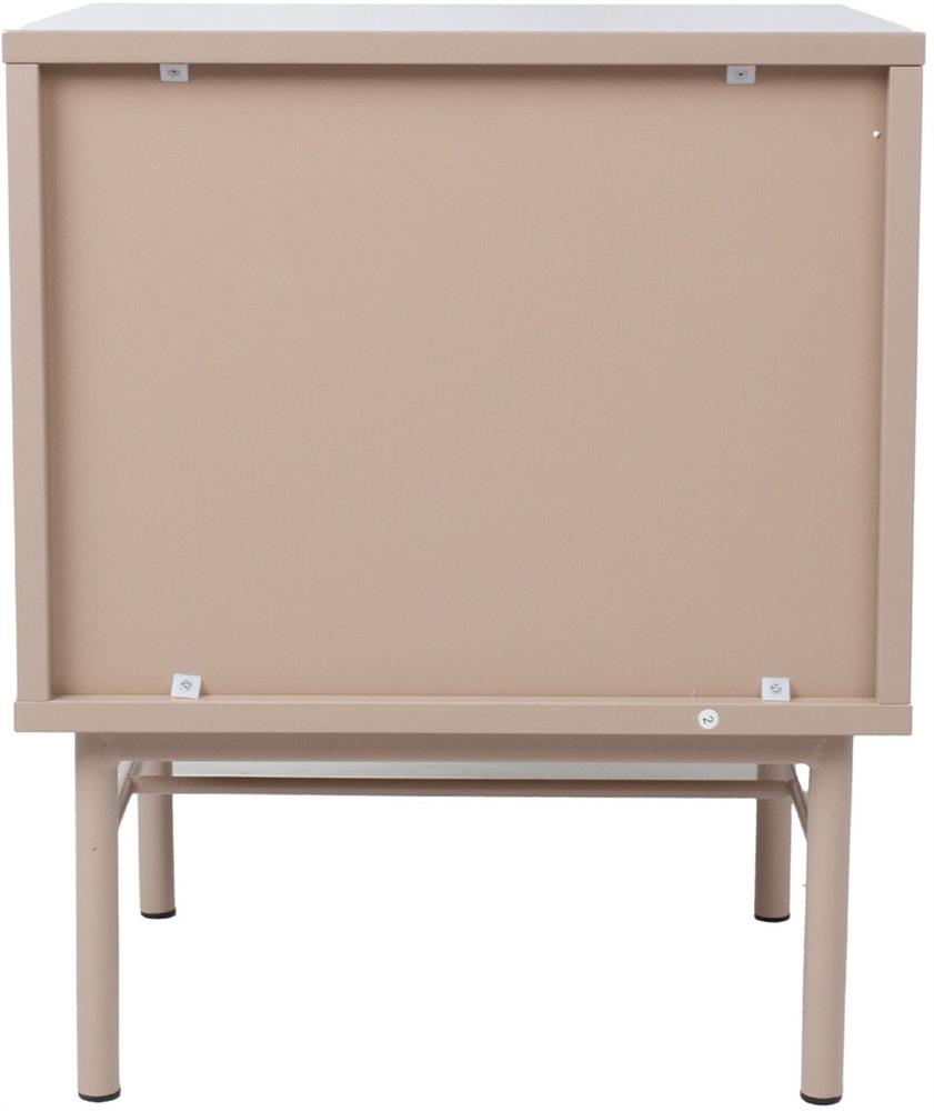 Nightstand Milton | size: Width: 45cm, Height: 55cm, Depth: 40cm | color: Beige | image: 8 | variant: 1000474