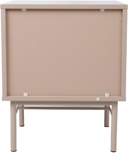 Nightstand Milton | size: Width: 45cm, Height: 55cm, Depth: 40cm | color: Beige | image: 8 | variant: 1000474