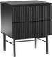 Nightstand Milton | size: Width: 45cm, Height: 55cm, Depth: 40cm | color: Black | image: 1 | variant: 1000478