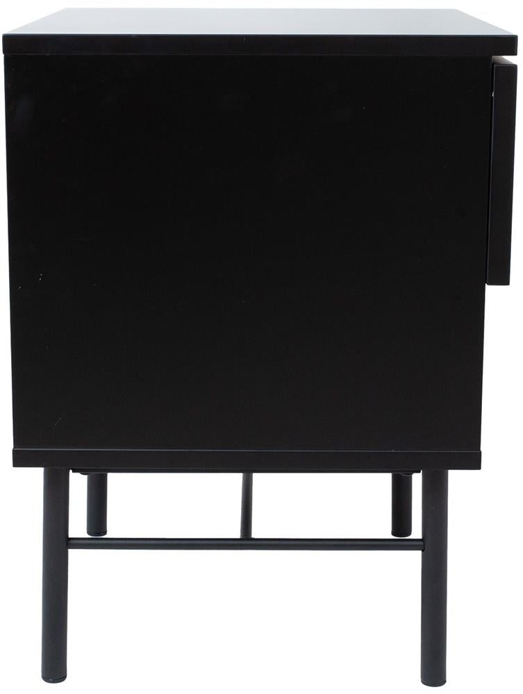 Nightstand Milton | size: Width: 45cm, Height: 55cm, Depth: 40cm | color: Black | image: 4 | variant: 1000475