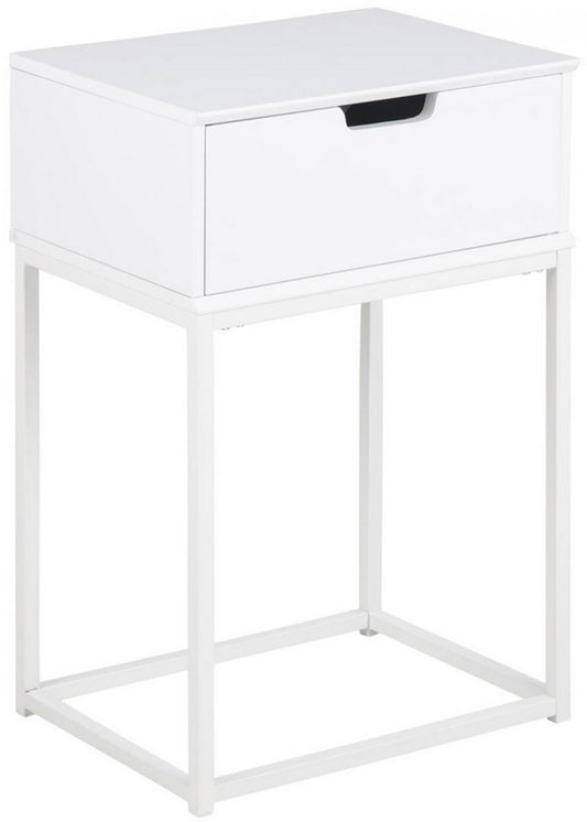 Nightstand Oakham | size: Width: 40cm, Height: 61.5cm, Depth: 30cm | color: White | image: 0 | variant: 1000303