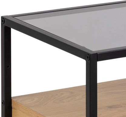 Nightstand Randolf | size: Width: 40cm, Height: 60cm, Depth: 35cm | color: Black/Oak | image: 3 | variant: 1016949