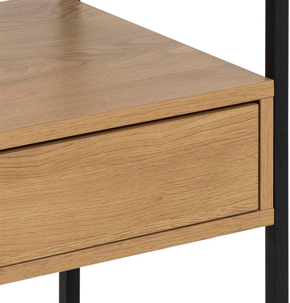 Nightstand Randolf | size: Width: 40cm, Height: 60cm, Depth: 35cm | color: Black/Oak | image: 4 | variant: 1016949