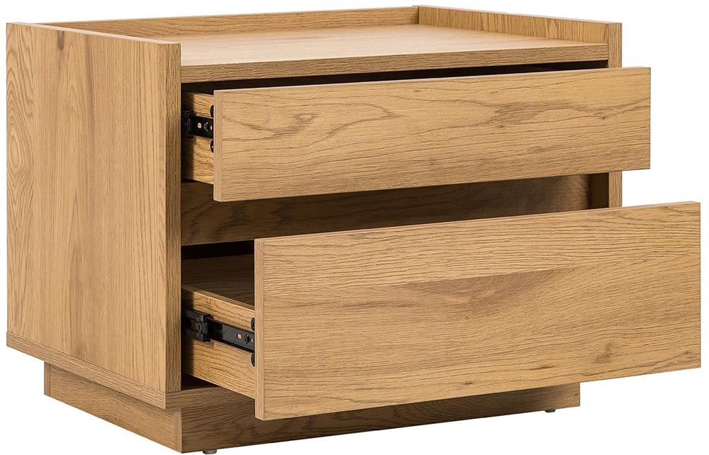 Nightstand Sacha | size: Width: 50cm, Height: 40cm, Depth: 40cm | color: Oak | image: 2 | variant: 1017691