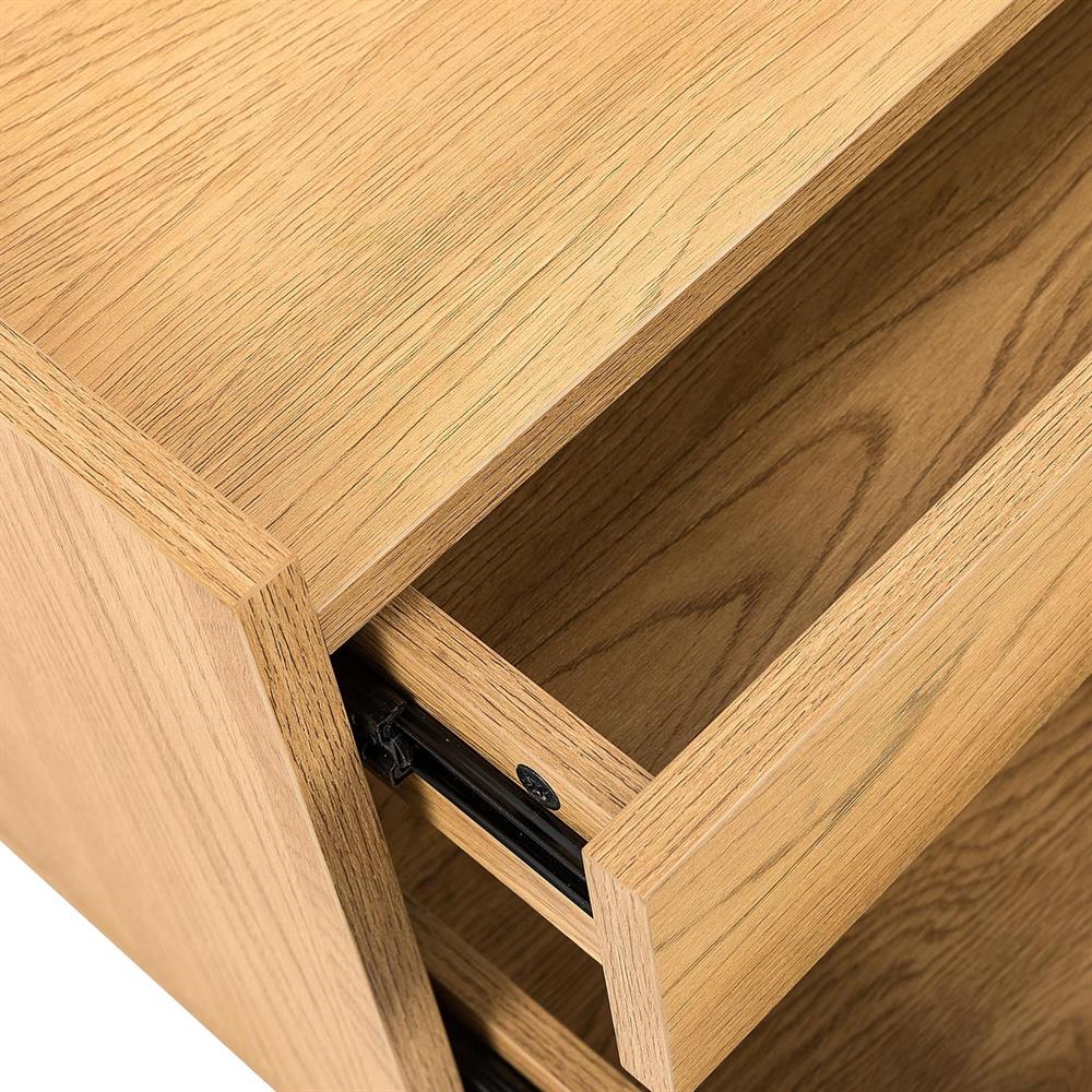 Nightstand Sacha | size: Width: 50cm, Height: 40cm, Depth: 40cm | color: Oak | image: 5 | variant: 1017691