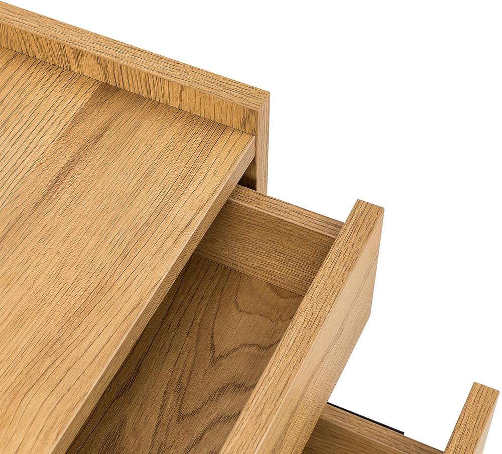 Nightstand Sacha | size: Width: 50cm, Height: 40cm, Depth: 40cm | color: Oak | image: 6 | variant: 1017691