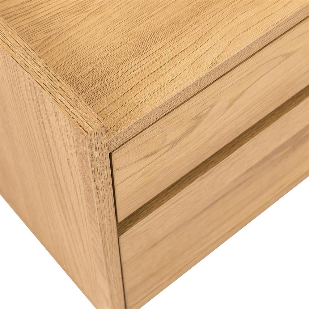 Nightstand Sacha | size: Width: 50cm, Height: 40cm, Depth: 40cm | color: Oak | image: 7 | variant: 1017691