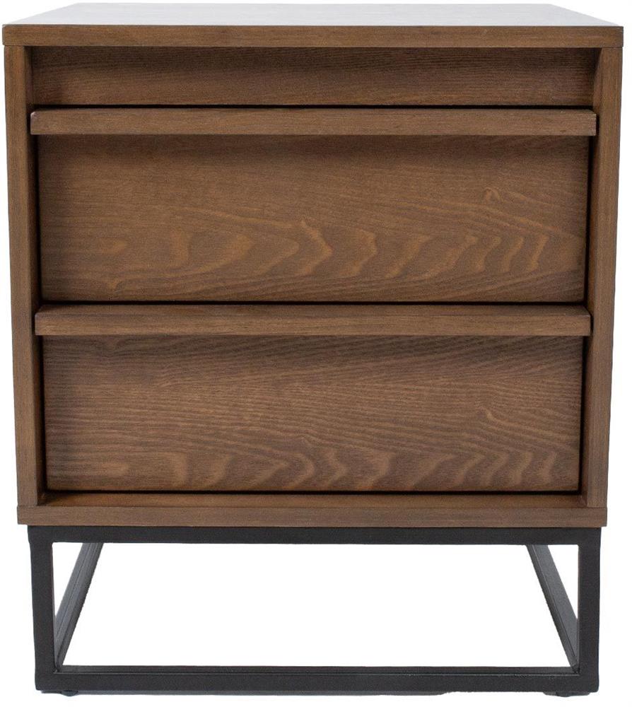 Nightstand Voksi | size: Width: 45cm, Height: 52cm, Depth: 40cm | color: Brown | image: 4 | variant: 1017685