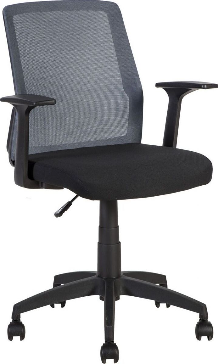 Office Chair Alpha | size: Width: 60cm, Height: 87.5-95cm, Depth: 55cm | color: Gray | image: 1 | variant: 1005196