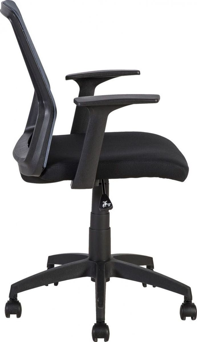 Office Chair Alpha | size: Width: 60cm, Height: 87.5-95cm, Depth: 55cm | color: Gray | image: 2 | variant: 1005196