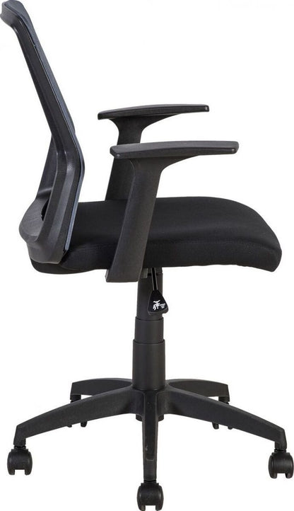 Office Chair Alpha | size: Width: 60cm, Height: 87.5-95cm, Depth: 55cm | color: Gray | image: 2 | variant: 1005196