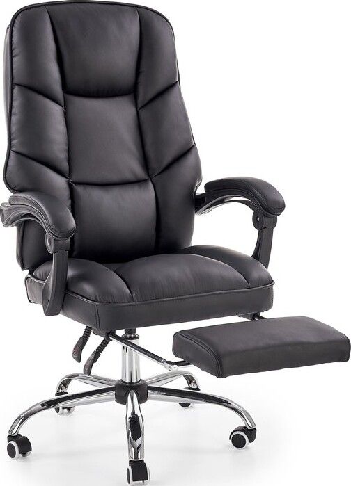 Office Chair Alvin | size: Width: 66cm, Height: 118cm, Depth: 70cm | color: Black | image: 1 | variant: 1011569