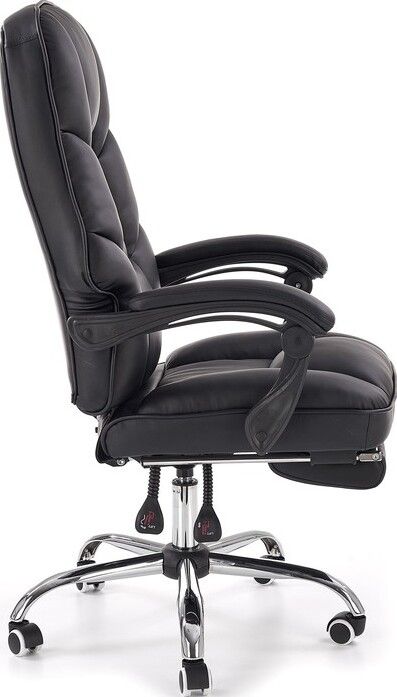 Office Chair Alvin | size: Width: 66cm, Height: 118cm, Depth: 70cm | color: Black | image: 4 | variant: 1011569