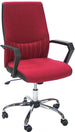 Office Chair Angelo | size: Width: 58cm, Height: 97-105cm, Depth: 59cm | color: Red | image: 1 | variant: 1005199