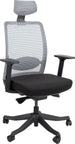 Office Chair Anggun | size: Width: 70cm, Height: 130.5cm, Depth: 70cm | color: Black | image: 1 | variant: 1005203