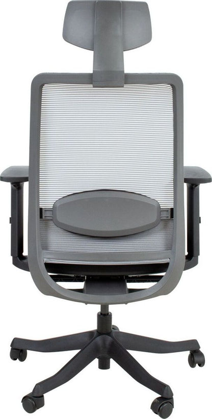 Office Chair Anggun | size: Width: 70cm, Height: 130.5cm, Depth: 70cm | color: Black | image: 4 | variant: 1005203