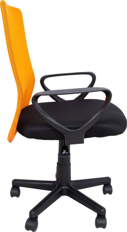 Office Chair Belinda | size: Width: 59cm, Height: 98.5cm, Depth: 56cm | color: Yellow | image: 3 | variant: 1005210