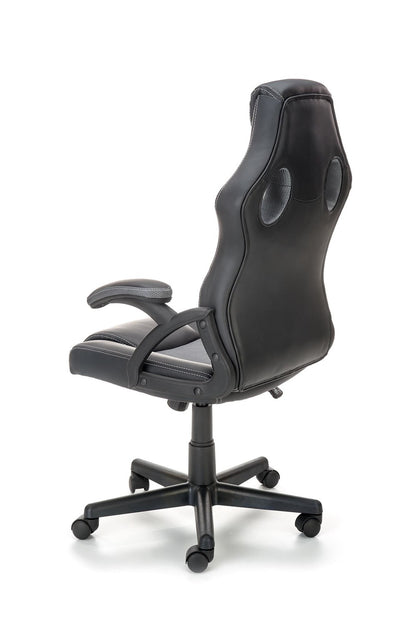 Office Chair Berkel | size: Width: 62cm, Height: 117cm, Depth: 63cm | color: Black/Grey | image: 3 | variant: 1005074