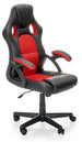 Office Chair Berkel | size: Width: 62cm, Height: 117cm, Depth: 63cm | color: Black/Red | image: 0 | variant: 1005073