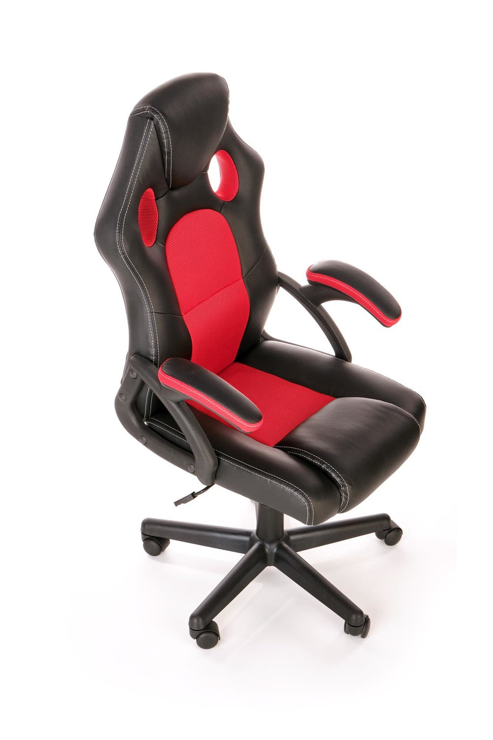 Office Chair Berkel | size: Width: 62cm, Height: 117cm, Depth: 63cm | color: Black/Red | image: 1 | variant: 1005073