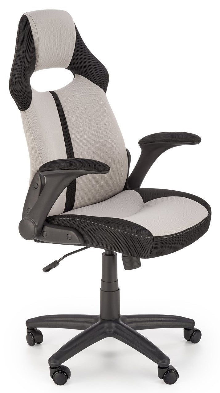 Office Chair Bloom | size: Width: 65cm, Height: 110cm, Depth: 60cm | color: Black/Grey | image: 1 | variant: 1005076
