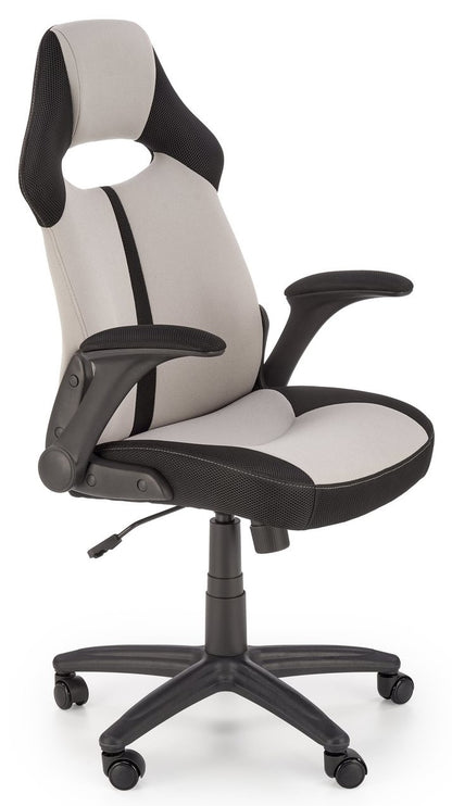 Office Chair Bloom | size: Width: 65cm, Height: 110cm, Depth: 60cm | color: Black/Grey | image: 1 | variant: 1005076