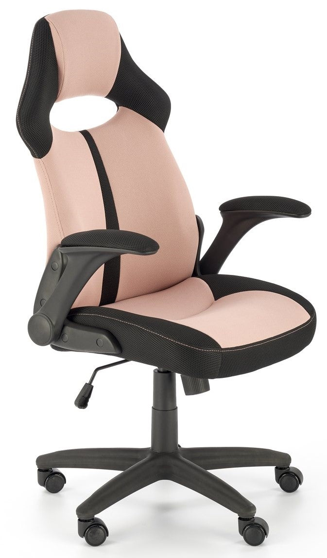 Office Chair Bloom | size: Width: 65cm, Height: 110cm, Depth: 60cm | color: Black/Pink | image: 1 | variant: 1005077