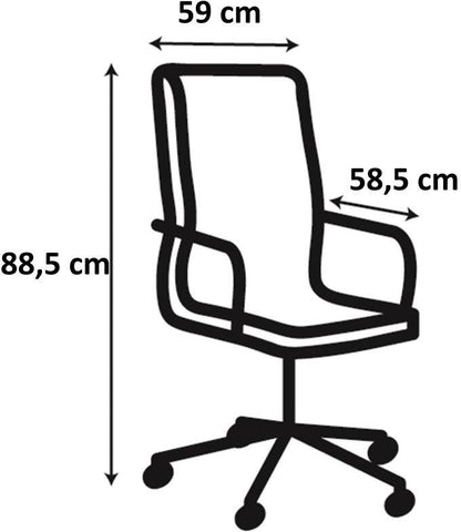 Office Chair Brooke 1 | size: Width: 59cm, Height: 89cm, Depth: 59cm | color: Black/Pink | image: 4 | variant: 1016778