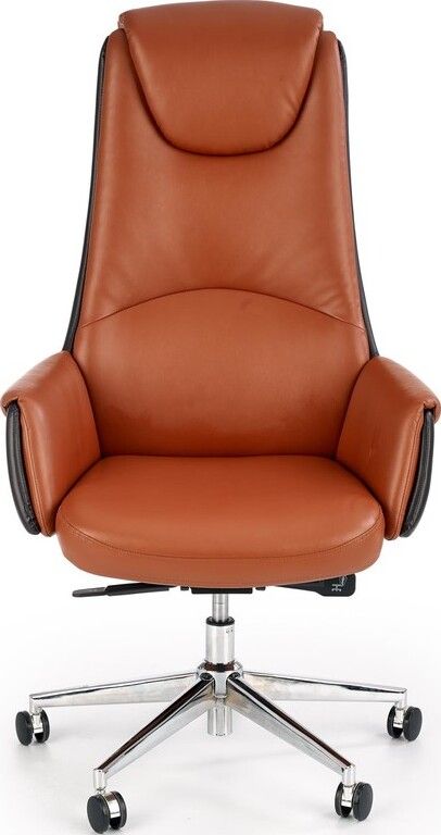 Office Chair Calvano | size: Width: 73cm, Height: 130cm, Depth: 73cm | color: Brown | image: 4 | variant: 1011586