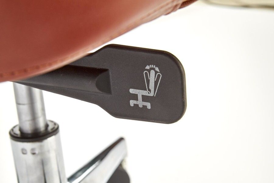 Office Chair Calvano | size: Width: 73cm, Height: 130cm, Depth: 73cm | color: Brown | image: 5 | variant: 1011586