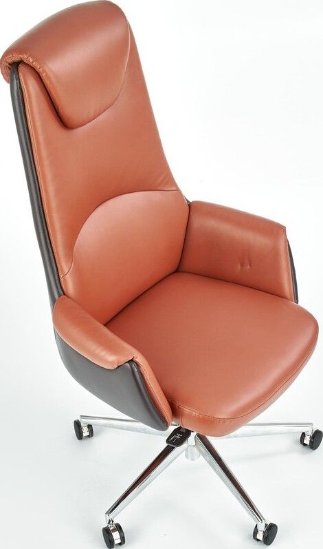 Office Chair Calvano | size: Width: 73cm, Height: 130cm, Depth: 73cm | color: Brown | image: 7 | variant: 1011586