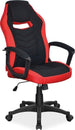 Office Chair Camaro | size: Width: 59cm, Height: 106-116cm, Depth: 49cm | color: Black/Red | image: 1 | variant: 1005468