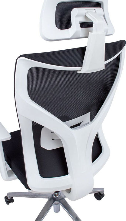 Office Chair Cardigan | size: Width: 58cm, Height: 100.5cm, Depth: 58cm | color: White | image: 8 | variant: 1001277