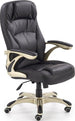 Office Chair Carlos | size: Width: 66cm, Height: 114cm, Depth: 70cm | color: Black | image: 1 | variant: 1005080