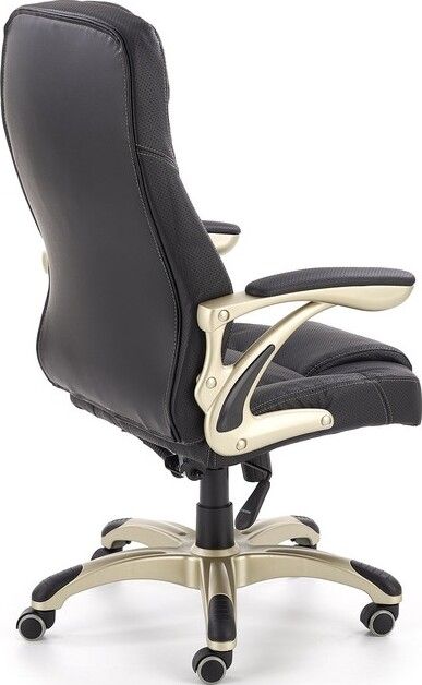 Office Chair Carlos | size: Width: 66cm, Height: 114cm, Depth: 70cm | color: Black | image: 3 | variant: 1005080