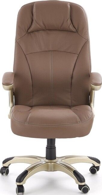 Office Chair Carlos | size: Width: 66cm, Height: 114cm, Depth: 70cm | color: Brown | image: 4 | variant: 1005079