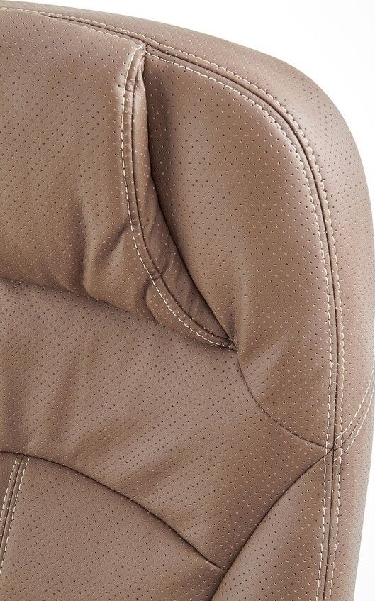 Office Chair Carlos | size: Width: 66cm, Height: 114cm, Depth: 70cm | color: Brown | image: 5 | variant: 1005079